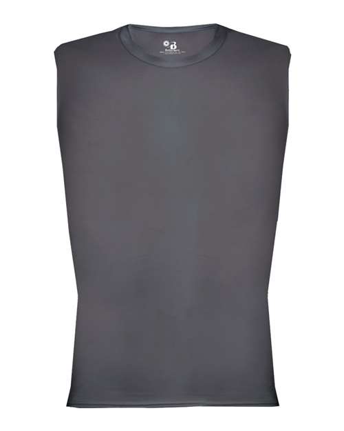 Badger Men's Pro-Compression Sleeveless T-Shirt - Graphite