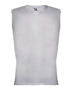 Badger Men's Pro-Compression Sleeveless T-Shirt - Silver