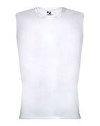 Badger Men's Pro-Compression Sleeveless T-Shirt - White