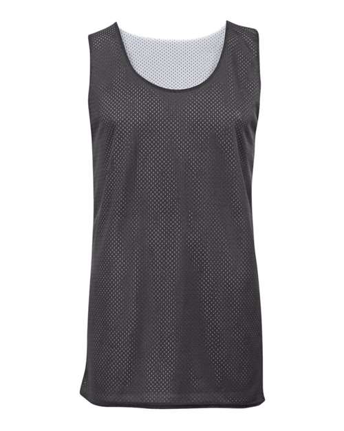 Badger Youth Pro Mesh Reversible Tank Top - Graphite/ White