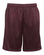 Badger Men's Pro Mesh 9" Shorts with Pockets - Maroon