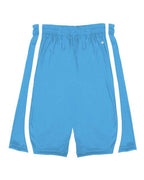 Alleson Athletic Men's B-Core B-Slam Reversible Shorts - Columbia Blue/ White