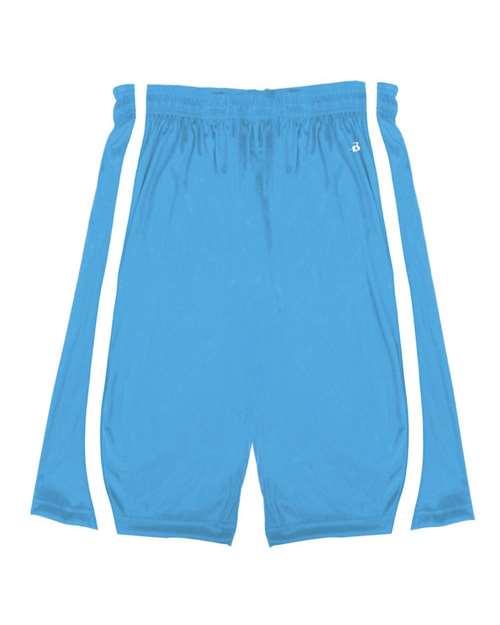 Alleson Athletic Men's B-Core B-Slam Reversible Shorts - Columbia Blue/ White