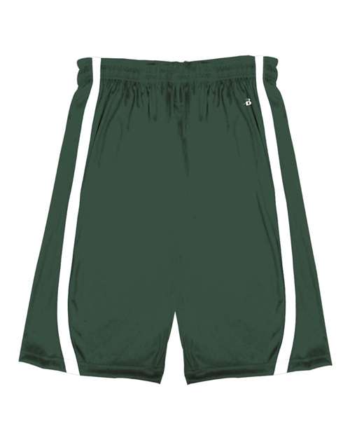 Alleson Athletic Men's B-Core B-Slam Reversible Shorts - Forest/ White