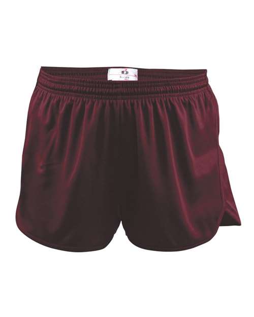 Alleson Athletic Women's B-Core Track Shorts - Maroon