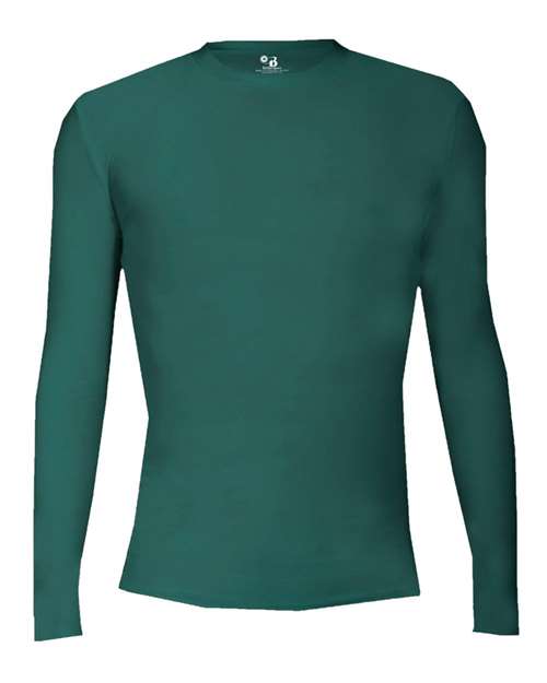 Badger Youth Pro-Compression Long Sleeve T-Shirt - Forest