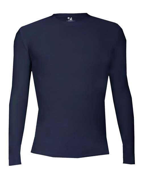 Badger Youth Pro-Compression Long Sleeve T-Shirt - Navy