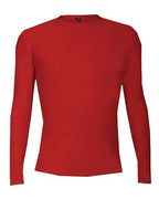 Badger Youth Pro-Compression Long Sleeve T-Shirt - Red