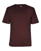 Alleson Athletic Youth B-Core Placket Jersey - Maroon