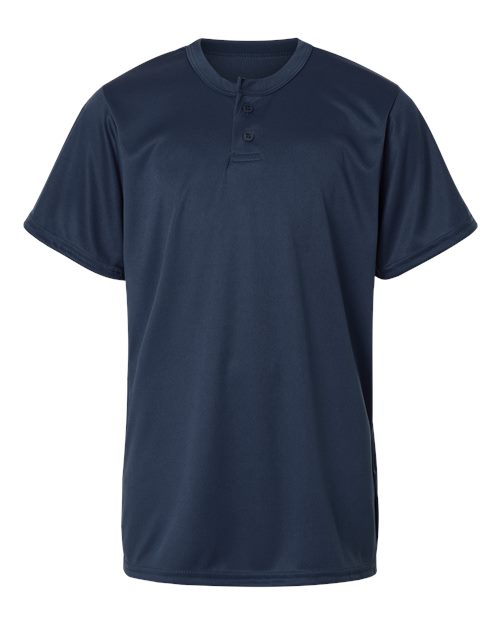 Alleson Athletic Youth B-Core Placket Jersey - Navy