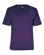 Alleson Athletic Youth B-Core Placket Jersey - Purple