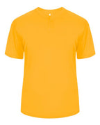 Alleson Athletic Men's B-Core Placket Jersey (Part 1 of 2) - Gold