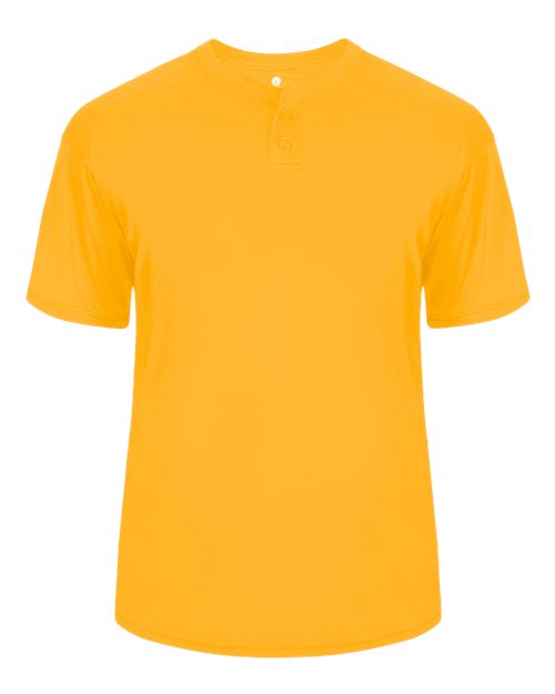 Alleson Athletic Men's B-Core Placket Jersey (Part 1 of 2) - Gold