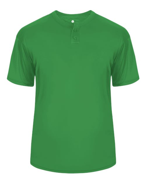 Alleson Athletic Men's B-Core Placket Jersey (Part 1 of 2) - Kelly