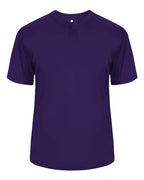 Alleson Athletic Men's B-Core Placket Jersey (Part 1 of 2) - Purple