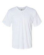 Alleson Athletic Men's B-Core Placket Jersey (Part 2 of 2) - White