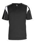 Alleson Athletic Youth B-Core Pro Placket Jersey - Black/ White