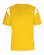 Alleson Athletic Youth B-Core Pro Placket Jersey - Gold/ White