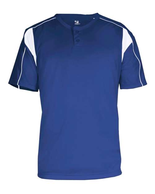 Alleson Athletic Youth B-Core Pro Placket Jersey - Royal/ White