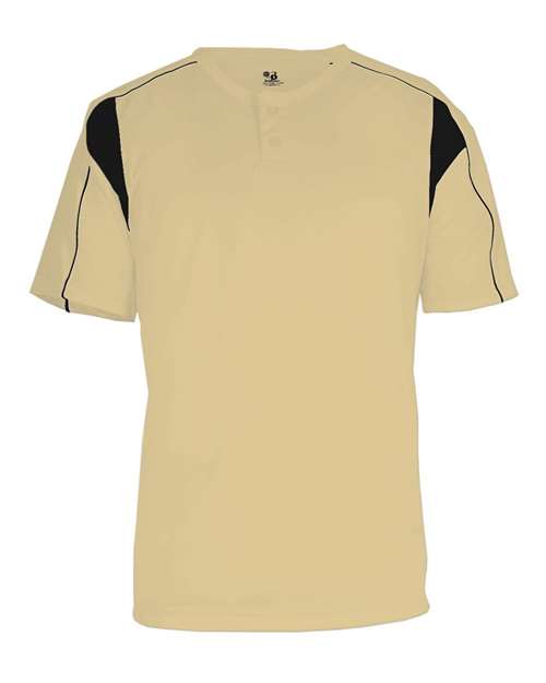 Alleson Athletic Youth B-Core Pro Placket Jersey - Vegas Gold/ Black