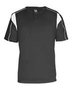Alleson Athletic Men's B-Core Pro Placket Jersey (Part 1 of 2) - Graphite/ White