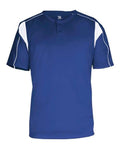 Alleson Athletic Men's B-Core Pro Placket Jersey (Part 2 of 2) - Royal/ White