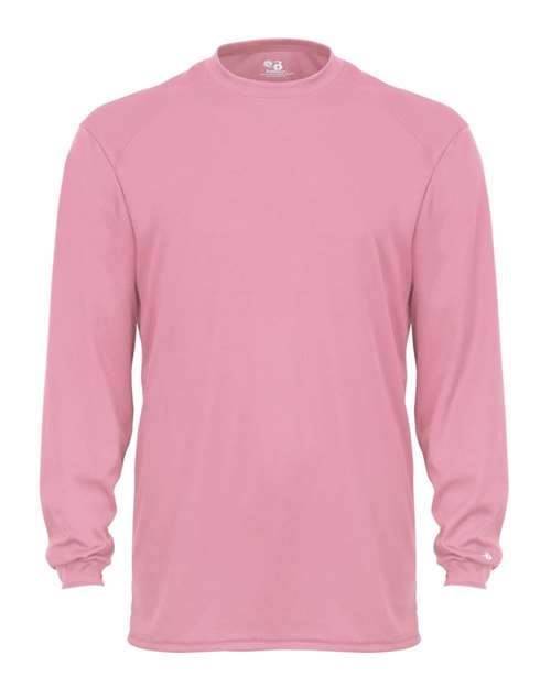 Badger Unisex B-Core Long Sleeve T-Shirt (Part 2 of 2) - Pink