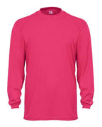 Badger Unisex B-Core Long Sleeve T-Shirt (Part 1 of 2) - Hot Pink