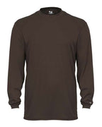 Badger Unisex B-Core Long Sleeve T-Shirt (Part 1 of 2) - Brown