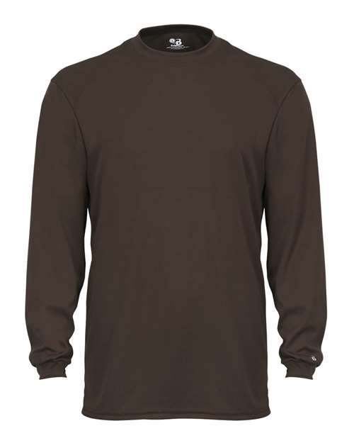 Badger Unisex B-Core Long Sleeve T-Shirt (Part 1 of 2) - Brown