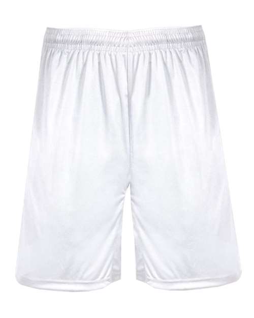 Badger Men's BT5 9" Inseam Trainer Shorts - White