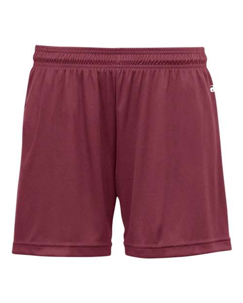 Badger Women's B-Core 5" Inseam Shorts (Part 1 of 2) - Cardinal