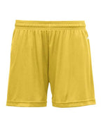 Badger Women's B-Core 5" Inseam Shorts (Part 1 of 2) - Gold