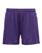 Badger Women's B-Core 5" Inseam Shorts (Part 1 of 2) - Purple