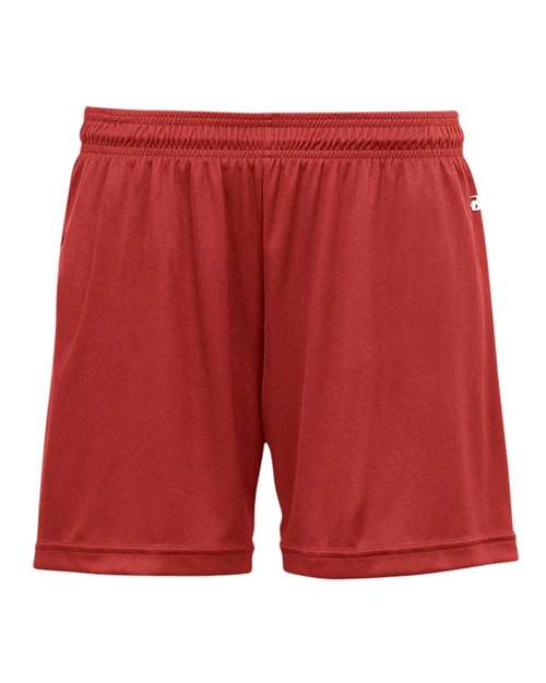 Badger Women's B-Core 5" Inseam Shorts (Part 1 of 2) - Red
