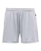 Badger Women's B-Core 5" Inseam Shorts (Part 1 of 2) - Silver