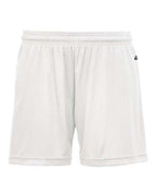 Badger Women's B-Core 5" Inseam Shorts (Part 2 of 2) - White