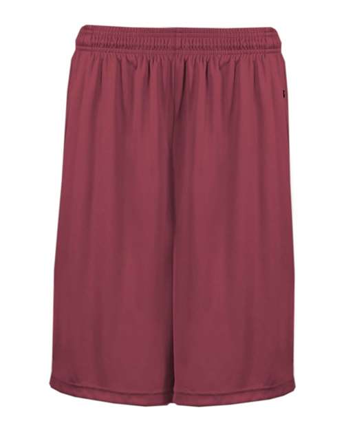 Badger Men's B-Core 10" Shorts with Pockets - Cardinal