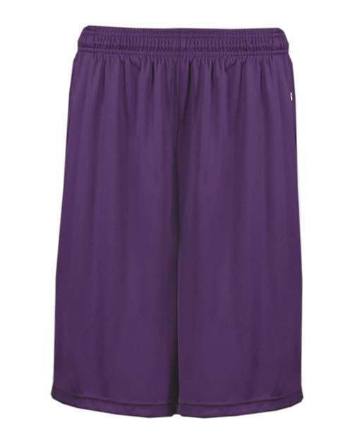 Badger Men's B-Core 10" Shorts with Pockets - Purple