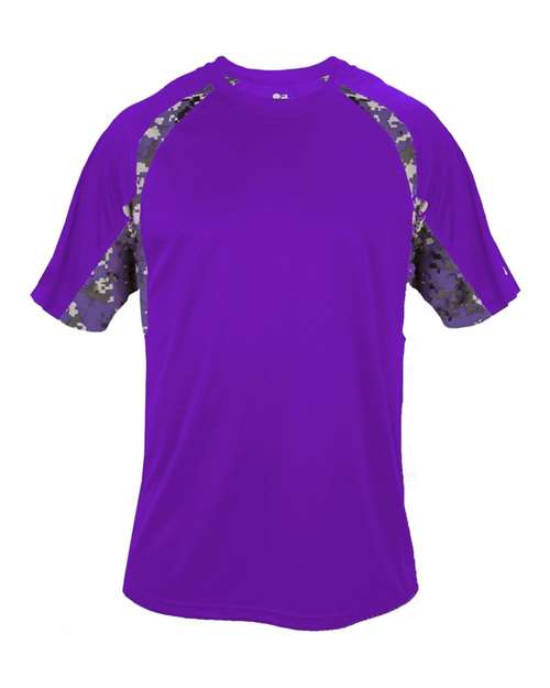 Badger Men's Hook Digital T-Shirt - Purple/ Purple