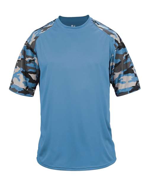 Badger Men's Camo Sport T-Shirt (Part 1 of 2) - Columbia Blue/ Columbia Blue Camo