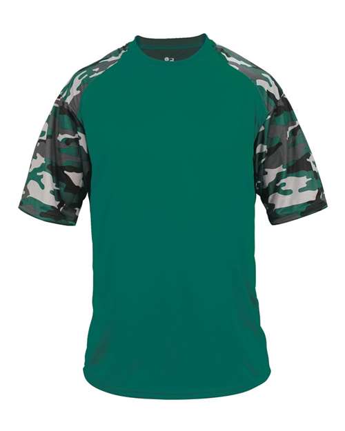 Badger Men's Camo Sport T-Shirt (Part 1 of 2) - Forest/ Forest Camo