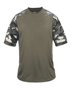 Badger Men's Camo Sport T-Shirt (Part 1 of 2) - OD Green/ OD Green Camo