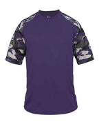 Badger Men's Camo Sport T-Shirt (Part 1 of 2) - Purple/ Purple Camo