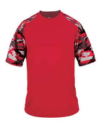 Badger Men's Camo Sport T-Shirt (Part 1 of 2) - Red/ Red Camo