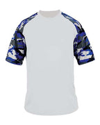 Badger Men's Camo Sport T-Shirt (Part 2 of 2) - White/ Royal Camo