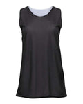 Badger Women's Pro Mesh Reversible Tank Top - Black/ White