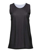 Badger Women's Pro Mesh Reversible Tank Top - Black/ White