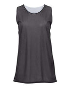 Badger Women's Pro Mesh Reversible Tank Top - Graphite/ White