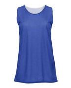 Badger Women's Pro Mesh Reversible Tank Top - Royal/ White